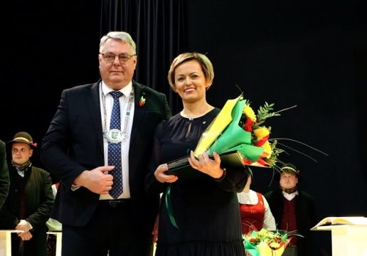 Asta Andrulienė ir Pagėgių savivaldybės meras Vaidas Bendaravičius