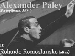 Alexander Paley ir Rolandas Romoslauskas koncertuos Šilutėje, renginys nemokamas